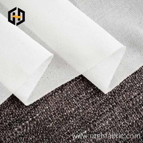 Soft white tricot mesh lining fabric for garment